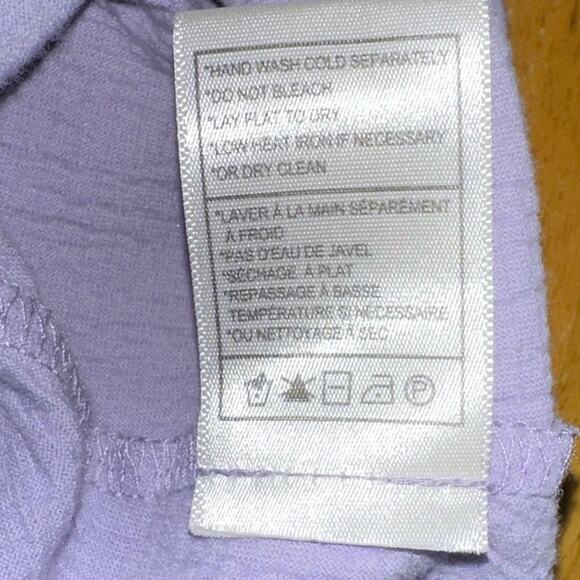 BB DAKOTA by Steve Madden Lavender Smock Dress XL Short Puff Sleeve Spring - Picture 5 of 6